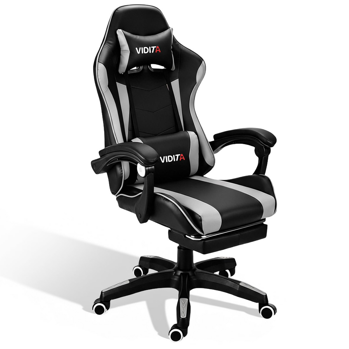 VIDITA｜Ergonomic Gaming Chair, Adjustable Height, 90°-135° Reclining, Cervical and Lumbar Support, Durable PU Leather, Supports up to 130kg, Various Colors Available