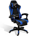 VIDITA Ergonomic Gaming Chair, High-Quality PU Leather, 90-135° Reclining, Supports up to 130 kg, Retractable Footrest, Neck and Back Support, Ideal for Streaming, Home, and Work