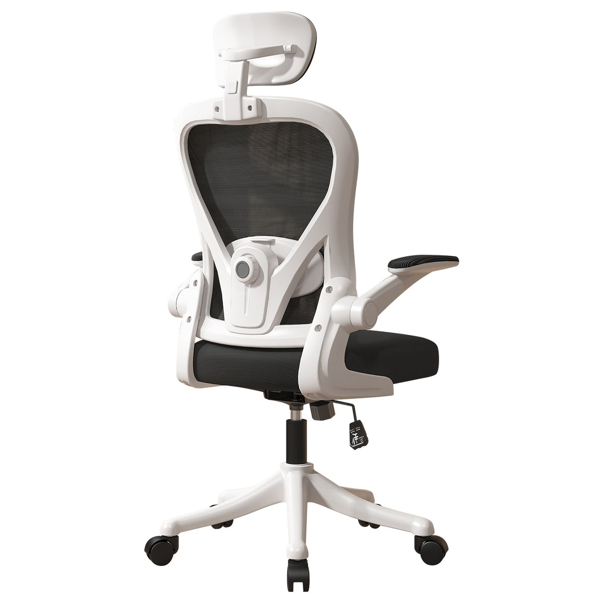 VIDITA |Silla de Oficina Ergonómica Malla Transpirable Negra | Reposapiés, Soporte Lumbar Ajustable, Altura Regulable, Giro 360°